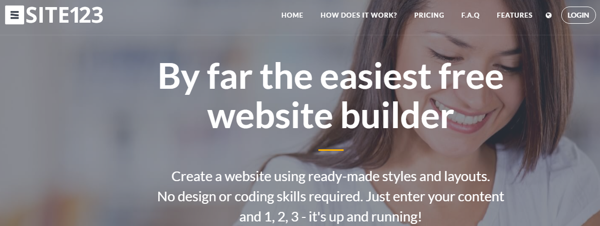 SITE123 Simple web builder