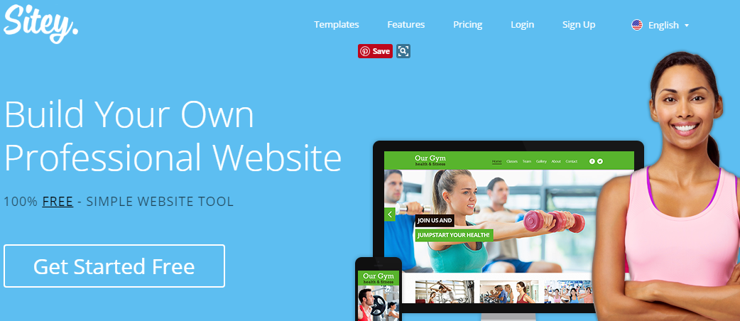 Sitey free website design software