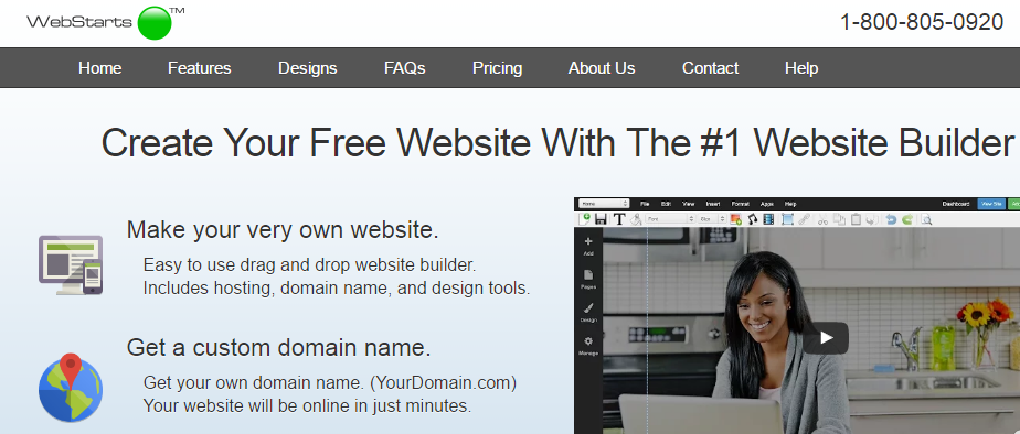 WebStarts small business website builder