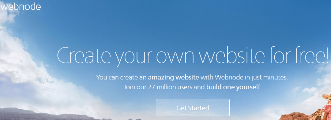 Webnode drag and drop website builder