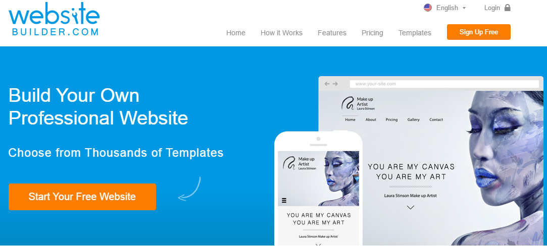 WebsiteBuilder.com free professional site creator